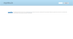 Desktop Screenshot of myntra.in